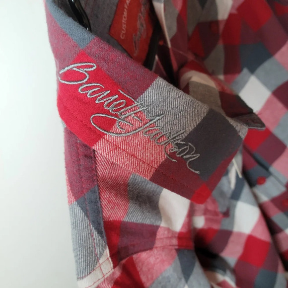 Barrett-Jackson Plaid Flannel Shirt | Vintage-Inspired Style | Size Medium | NWT - Picture 5 of 10